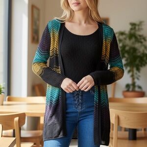 Missoni chevron stripe cardigan sweater